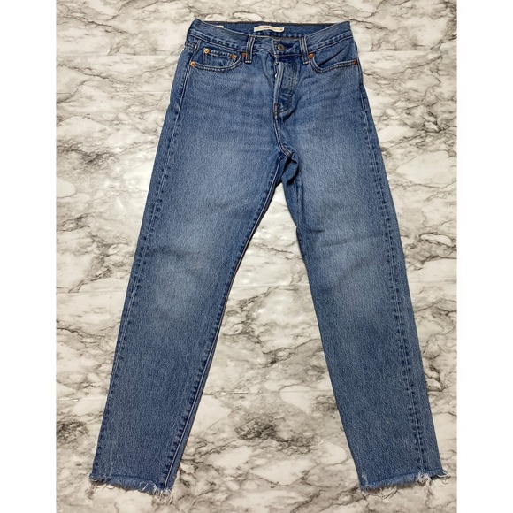 Levi's Denim - Levis Wedgie Jeans Womens Size 26 Blue PREMIUM Denim Button‎ Fly Cotton Denim